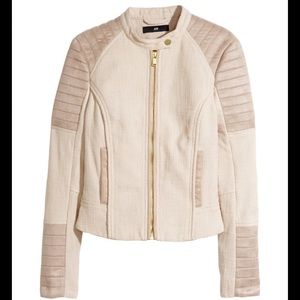 H & M Cream Women’s Biker Jacket